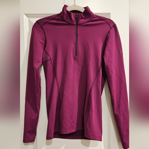 Arc'teryx Tops - Arc'teryx PhaceAR Women's Burgundy Quarter-Zip Top